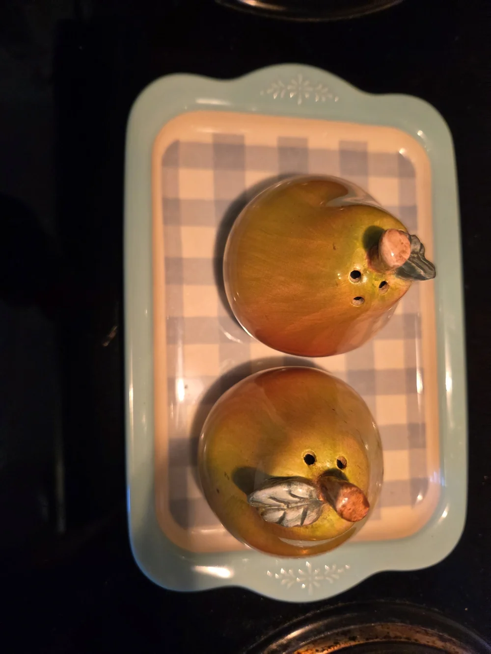 Ceramic Pear Salt And Pepper Shakers